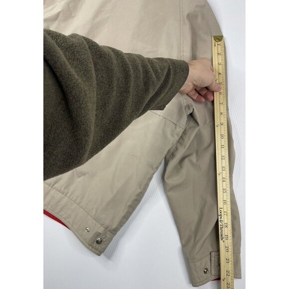 Vintage London Fog Jacket Mens 42 Beige Lightweight Windbreaker Classic - Picture 11 of 11